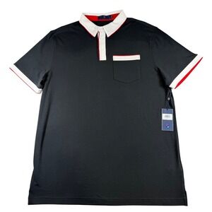 Extracurricular Glenn Polo Shirt Mens XL Jet Black Golf Short Sleeve EC017 NWT